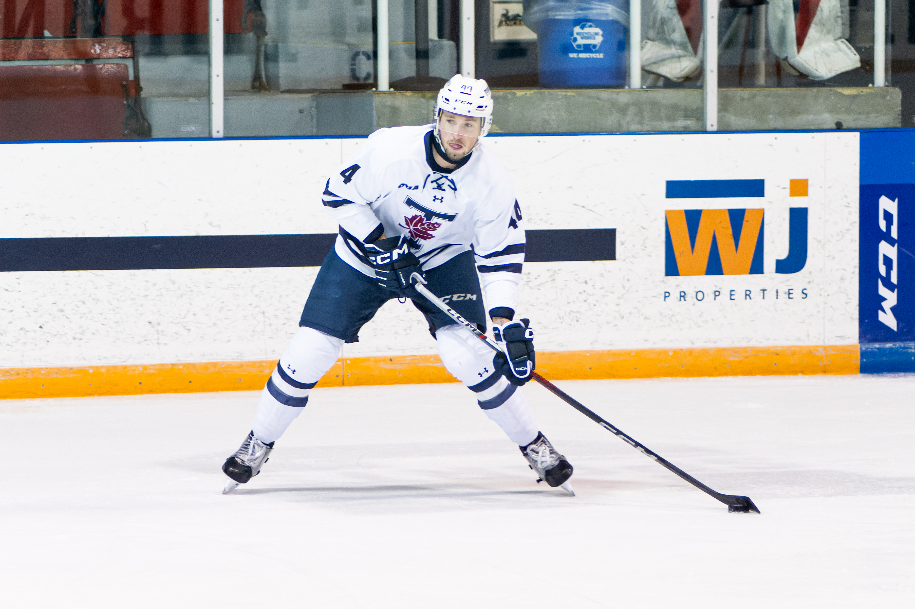 Zack Terry playing hockey at Varsity Arena
