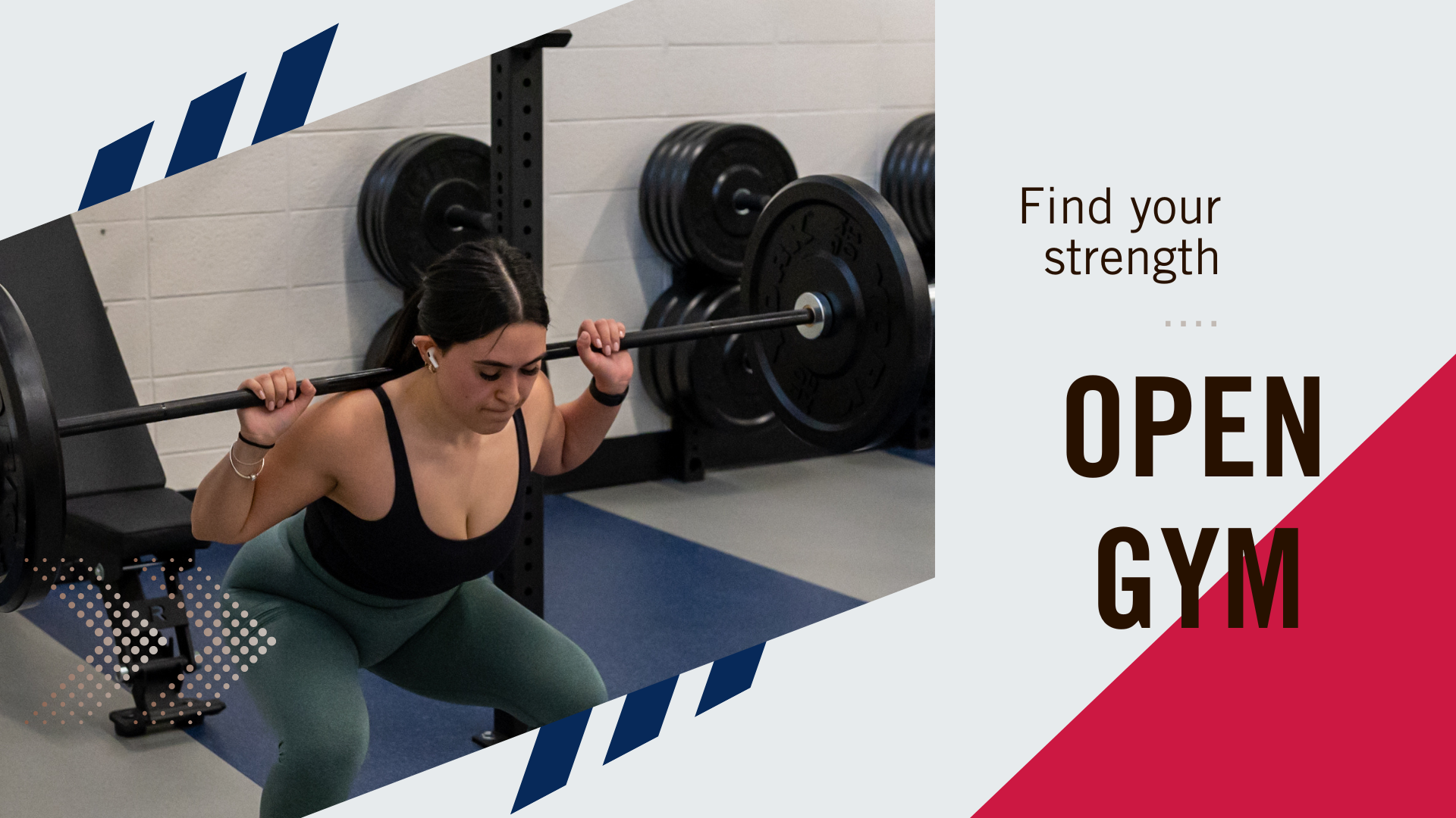 image depicts woman doing a squat with weights