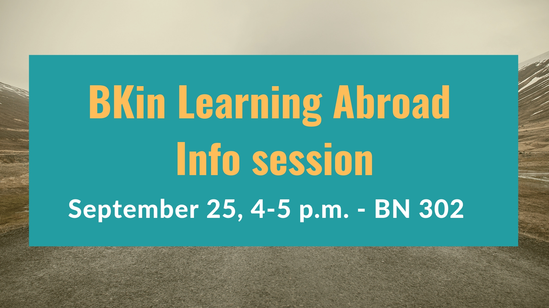 BKin Learning Abroad info session