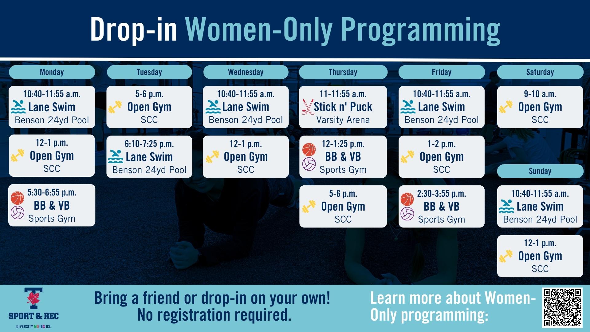Women-Only schedule