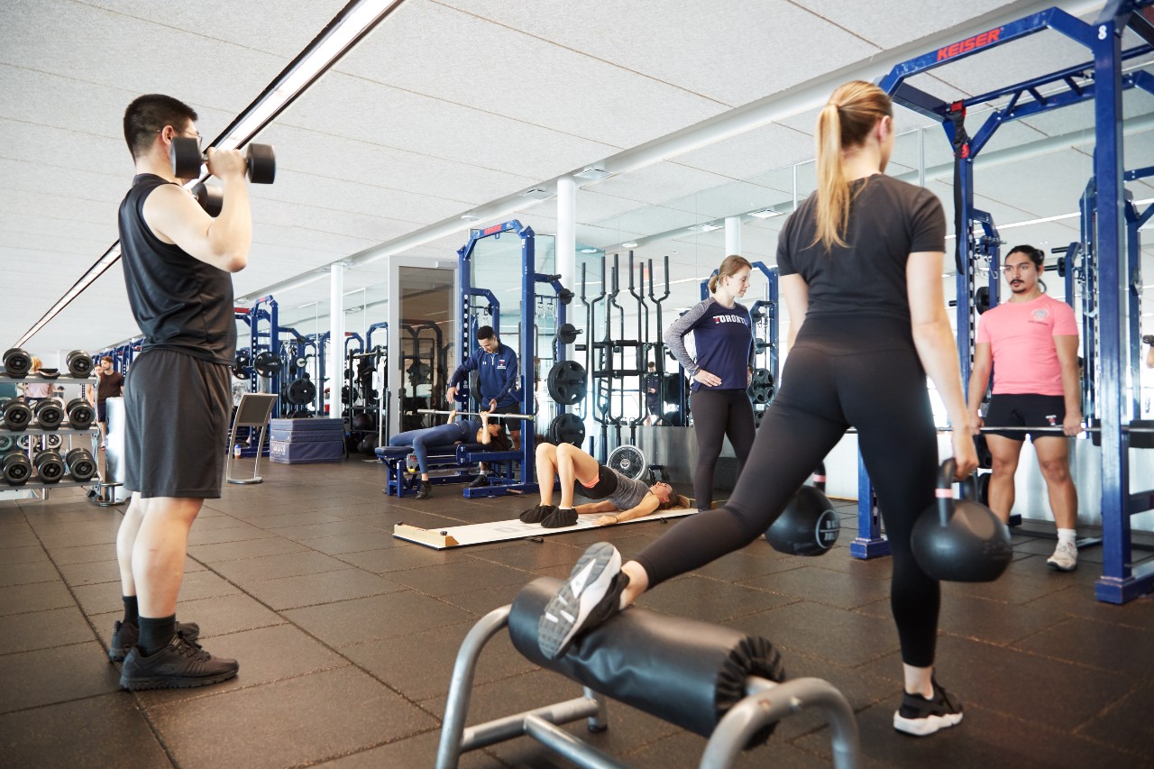 people working out as a group in Goldring SCC