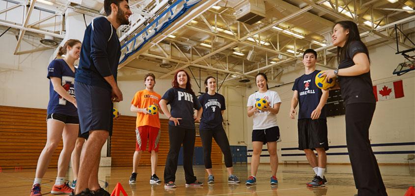 Group photo of KPE students in a physical activity class