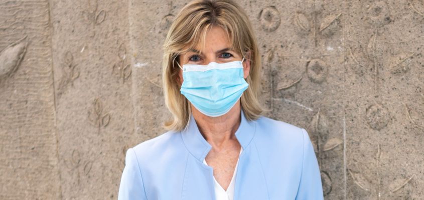 Dean Kerr in mask