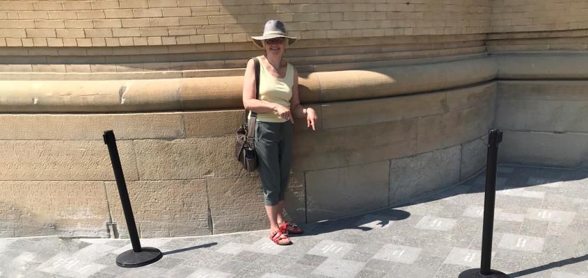 Former CAO honoured with paver from the university’s Landmark Project