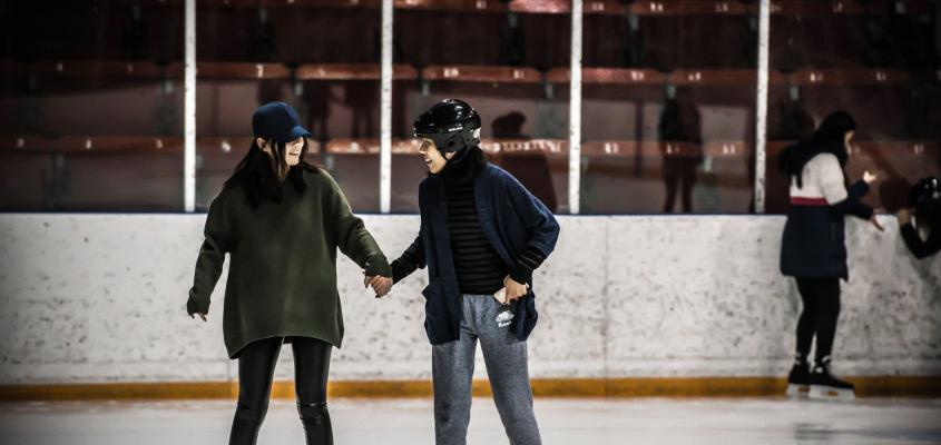 2 students skating