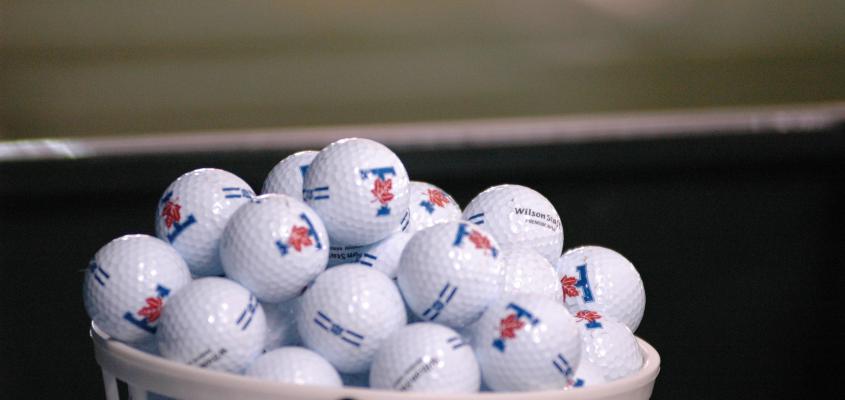basket of golf balls